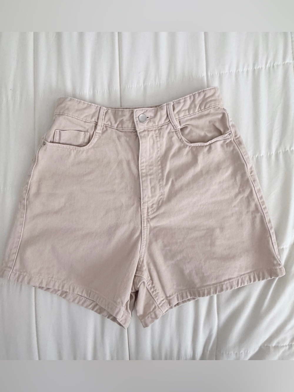 Zara High-Waist Jean Shorts
